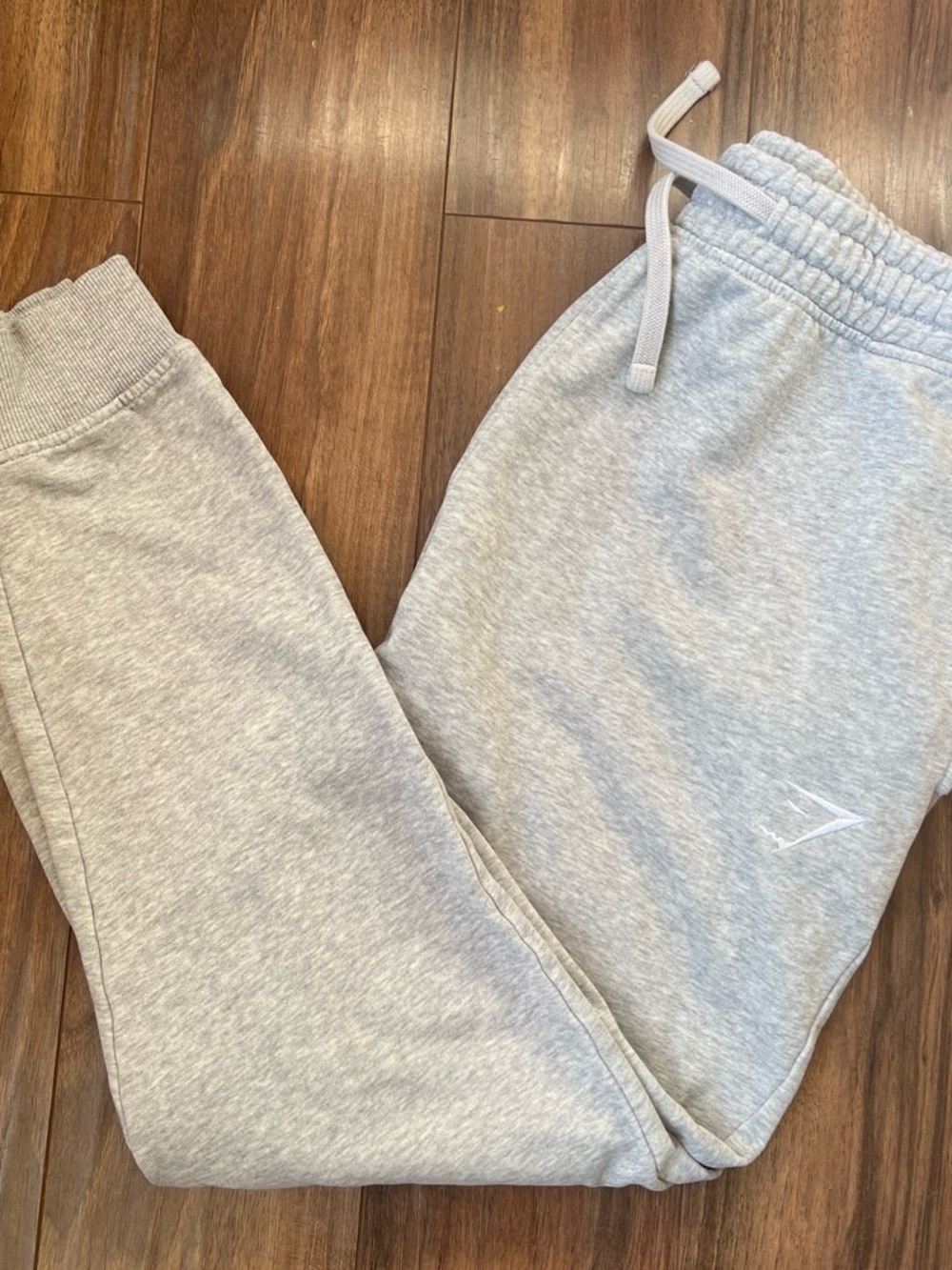 Gymshark Light Grey Men's Joggers with Drawstring